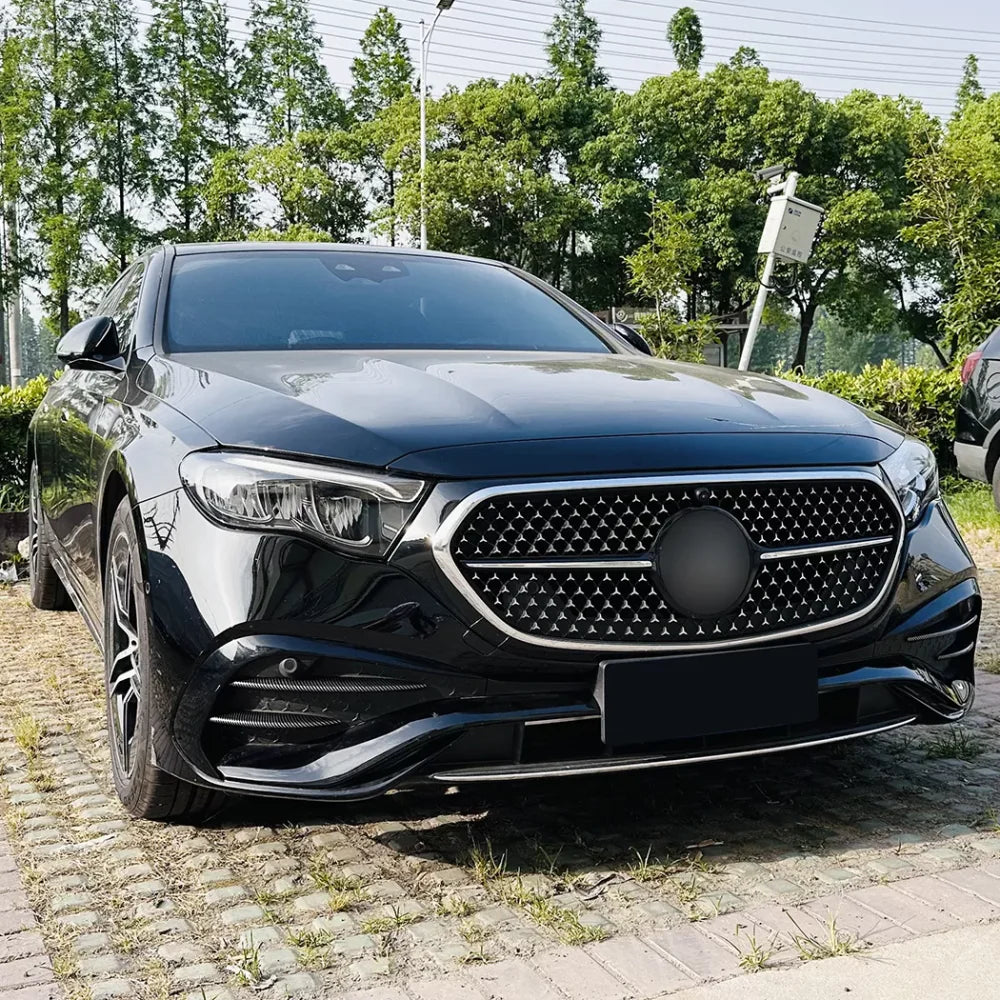 2024 + Mercedes-Benz E-Class Carbon Fiber Front Bumper Canards | W214 Additional Accessories